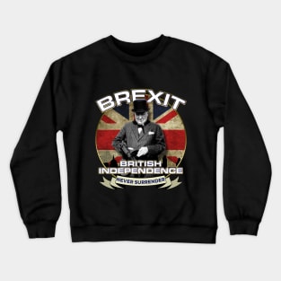 Winston Churchill British Independence Day Brexit Crewneck Sweatshirt